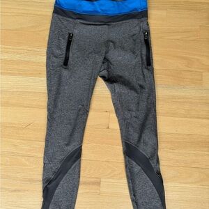 lululemon athletica Gray and Blue Cropped Pants